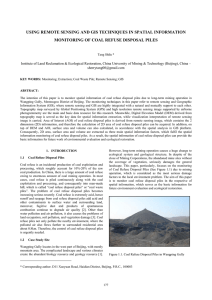 USING REMOTE SENSING AND GIS TECHNIQUES IN SPATIAL INFORMATION