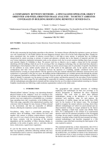 A COMPARISON  BETWEEN METHODS – A SPECIALIZED OPERATOR, OBJECT