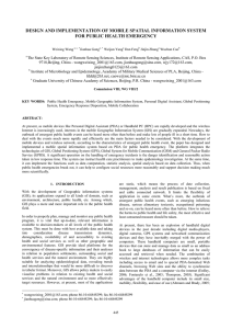 DESIGN AND IMPLEMENTATION OF MOBILE SPATIAL INFORMATION SYSTEM