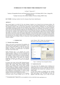 SYMBOLOGY IN THE FOREST FIRE EMERGENCY MAP