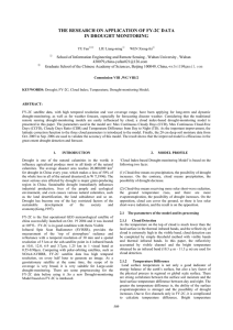 THE RESEARCH ON APPLICATION OF FY-2C DATA IN DROUGHT MONITORING