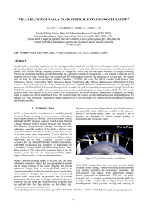 VISUALIZATION OF NASA A-TRAIN VERTICAL DATA ON GOOGLE EARTH