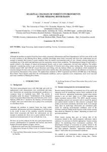 SEASONAL CHANGES OF FOREST ENVIRONMENTS IN THE MEKONG RIVER BASIN