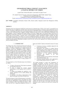 GIS BASED SECTORAL CONFLICT ANALYSIS IN A COASTAL DISTRICT OF TURKEY