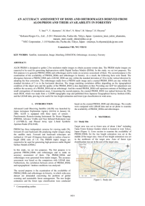 AN ACCURACY ASSESSMENT OF DSMS AND ORTHOIMAGES DERIVED FROM