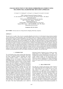 CHANGE DETECTION IN THE MIXED OMBROPHILOUS FOREST USING