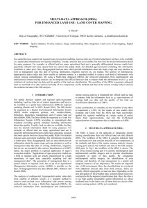 MULTI-DATA APPROACH (MDA) FOR ENHANCED LAND USE / LAND COVER MAPPING