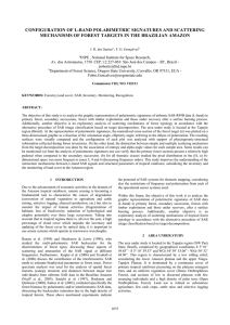 CONFIGURATION OF L-BAND POLARIMETRIC SIGNATURES AND SCATTERING