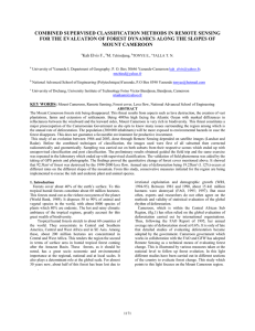 COMBINED SUPERVISED CLASSIFICATION METHODS IN REMOTE SENSING