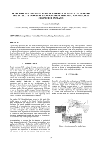 DETECTION AND INTERPRETATION OF GEOLOGICAL LINEAR FEATURES ON