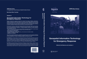 6 ISPRS Book Series Geospatial Information Technology for Emergency Response