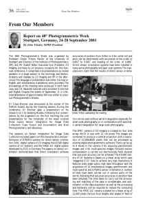 From Our Members 36 Report on 48 Photogrammetric Week
