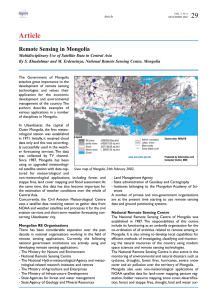 Article 29 Remote Sensing in Mongolia