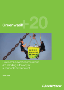 +20 Greenwash How some powerful corporations are standing in the way of