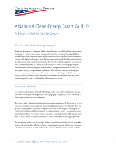 A National Clean-Energy Smart Grid 101