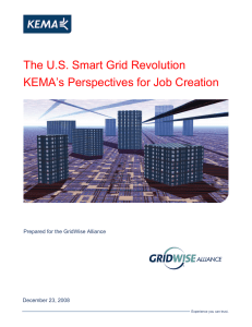 The U.S. Smart Grid Revolution KEMA’s Perspectives for Job Creation