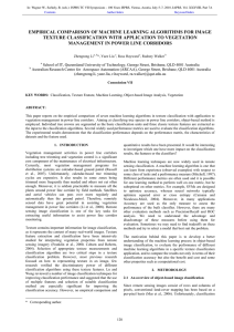 EMPIRICAL COMPARISON OF MACHINE LEARNING ALGORITHMS FOR IMAGE