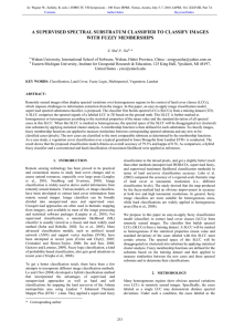 A SUPERVISED SPECTRAL SUBSTRATUM CLASSIFIER TO CLASSIFY IMAGES WITH FUZZY MEMBERSHIPS