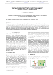 REMOTE SENSING, GEOGRAPHIC INFORMATION SYSTEMS AND SHANNON’S ENTROPY: MEASURING URBAN SPRAWL