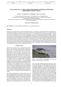 EVALUATION OF A LASER LAND-BASED MOBILE MAPPING SYSTEM FOR