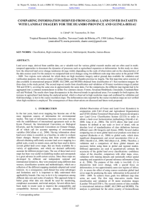 COMPARING INFORMATION DERIVED FROM GLOBAL LAND COVER DATASETS