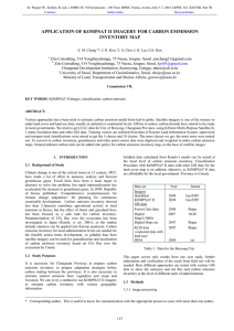 APPLICATION OF KOMPSAT II IMAGERY FOR CARBON EMMISSION INVENTORY MAP