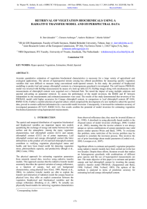 RETRIEVAL OF VEGETATION BIOCHEMICALS USING A