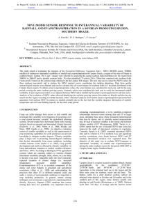 NDVI (MODIS SENSOR) RESPONSE TO INTERANNUAL VARIABILITY OF