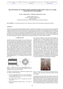 RECOGNITION OF WINDING DISPLACEMENTS FOR STEEL COILS VIA LASER