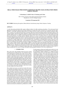 REAL-TIME IMAGE PROCESSING FOR ROAD TRAFFIC DATA EXTRACTION FROM AERIAL IMAGES