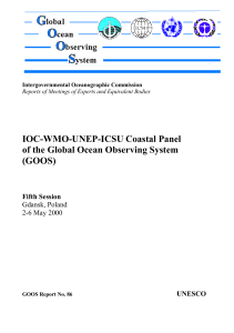 IOC-WMO-UNEP-ICSU Coastal Panel of the Global Ocean Observing System (GOOS)