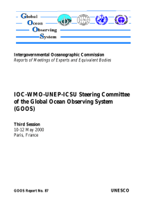 IOC-WMO-UNEP-ICSU Steering Committee of the Global Ocean Observing System (GOOS)