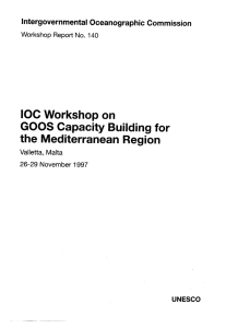 IOC  Workshop on GOOS  Capacity  Building  for
