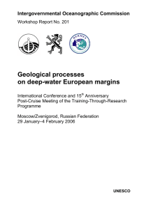 Geological processes on deep-water European margins Intergovernmental Oceanographic Commission