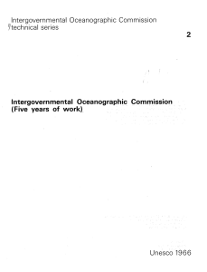 Intergovernmental Oceanographic Com mission ytechnical series
