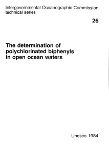 The determination of biphenyls in open ocean waters