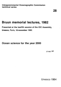 Bruun lectures, memorial 28