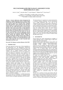MULTI-SENSOR RAPID FIRE DAMAGE ASSESSMENT OVER MEDITERRANEAN AREA