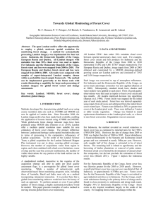 Towards Global Monitoring of Forest Cover