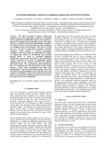 Forest Discrimination Analysis of Combined Landsat and ALOS-PALSAR Data