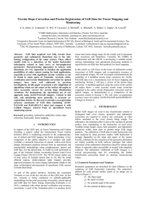 Terrain Slope Correction and Precise Registration of SAR Data for... Monitoring Z.-S. Zhou , E. Lehmann