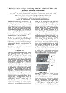 Microwave Remote Sensing of Palm Swamp Distribution and Flooding Status... Sub-Region in the Upper Amazon Basin