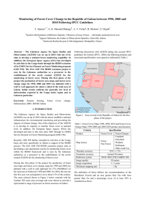 Monitoring of Forest Cover Change in the Republic of Gabon... 2010 Following IPCC Guidelines