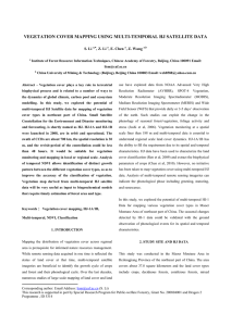 VEGETATION COVER MAPPING USING MULTI-TEMPORAL HJ SATELLITE DATA  S. Li