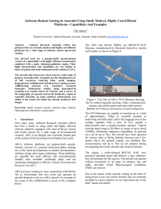 Airborne Remote Sensing In Australia Using Small, Modern, Highly Cost-Efficient