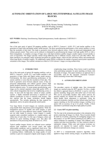 AUTOMATIC ORIENTATION OF LARGE MULTITEMPORAL SATELLITE IMAGE BLOCKS.