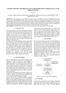 A RAPID UPDATING METHOD OF LOCAL HIGH-PRECISION TERRAIN DATA IN... TERRAIN SCENE