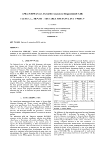 ISPRS-ISRO Cartosat-1 Scientific Assessment Programme (C-SAP)