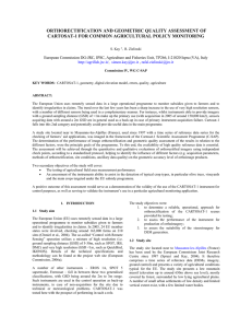 ORTHORECTIFICATION AND GEOMETRIC QUALITY ASSESSMENT OF