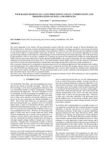 WEB-BASED SHARING OF A GEO-PROCESSING CHAIN: COMBINATION AND